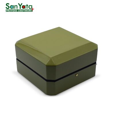 Custom Wooden Jewelry Box with Laser Engraving for Women's Gift, Luxury Walnut Organizer with Velvet Lining