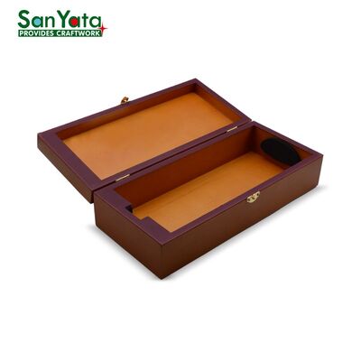 Wholesale Custom Wine Box Single Bottle Holder with logo Printing Luxury Wooden Box Packaging OEM/ODM Wood Manufacturer Supplier