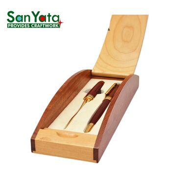 OEM/ODM Wholesale Custom Wooden Pen Box with Engraving Solid Wood Desk Organizer for Office Gift, Luxury Executive Set