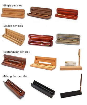 Customizable Wholesale Hand Painted Elegant Maple&rosewood Wooden Fountain Pen Gift Box