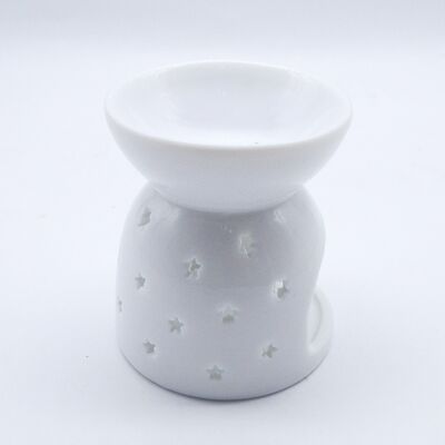 Porcelain Candle Burner Custom Pattern Wholesale Oil burner Aromatherapy Stove Candle Holder Ceramic Aromatic Clear Wax Warmer