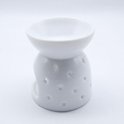 Porcelain Candle Burner Custom Pattern Wholesale Oil burner Aromatherapy Stove Candle Holder Ceramic Aromatic Clear Wax Warmer
