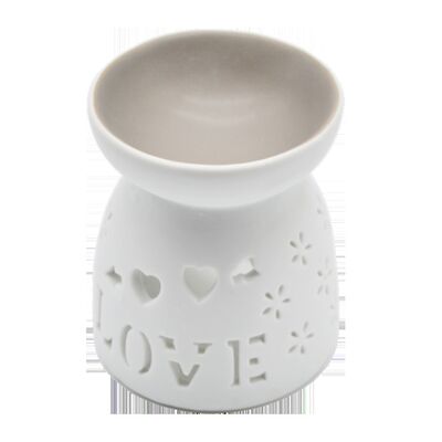 Hot-selling White  Porcelain Candle Burner Burning Oil for  Home Decor