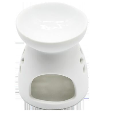 Hot-selling White  Porcelain Candle Burner Burning Oil for  Home Decor