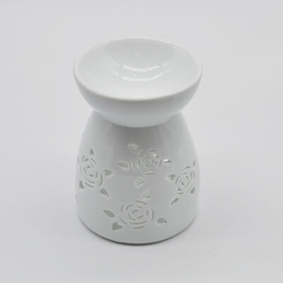 Custom White Porcelain Elegant and Cute Ceramic Tealight Candle Holder