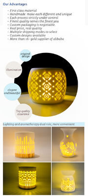 Custom Elegant Handmade High Quality Cute Candle burner Made of Fine Ceramic