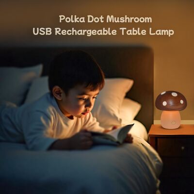 Illuminate Your Space with Our Decorative Wooden Mushroom Lamp for a Natural Vibe