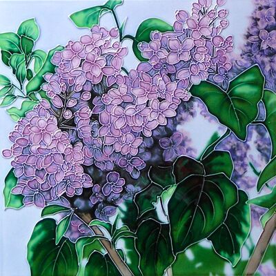 Custom Different Pattern Ceramic Art Decorative Tile  by Folk Artists