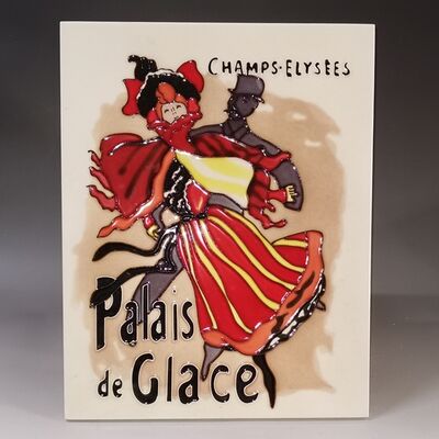 Handmade and Handpainted Art Home Decoration Which Is Called Tang San Cai Ceramic Picture