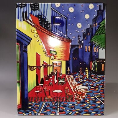 Handmade and Handpainted Art Home Decoration Which Is Called Tang San Cai Ceramic Picture