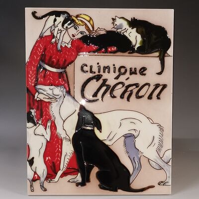 Handmade and Handpainted Decorative Glazed Ceramic Tile Picture Wall Hanging Artwork for Collection