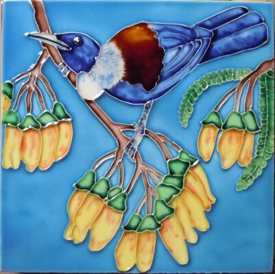 Handmade and Hand Painted Ceramic Art Wall Hanging Tiles for Home Decoration with Chinese Traditional Art