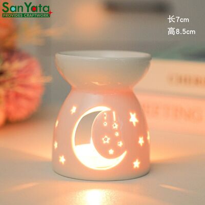 Wholesale Wax Melt Burner Melter Warmer Ceramic Tea Light Candle Holder, Essential Oil Burner Incense Aroma Diffuser, Home Decor