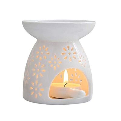 Modern Luxury Plug-In Oil Diffuser Ceramic Wax Melt Burner Warmer for Spa