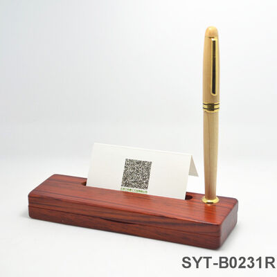 Multifunctional Wooden Business Pen case Customisable with Logos for Corporate Gifts.