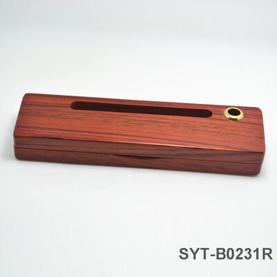 2025 Hot Selling Customizable Walnut Wood Pen Box Rectangle Pen Box Set for Gift Promotional Office Products
