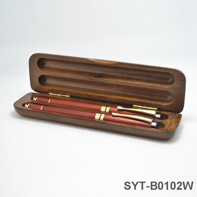 High Quality  Custom Logo Natural Solid Wooden Pen Gift  Box for Business Gift
