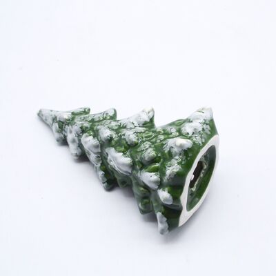 Handmade Unique Ceramic Christmas Tree Ornament for Holiday Decorations