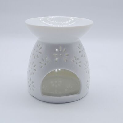 Wholesale Oil burner Aromatherapy Stove Candle Holder Ceramic Aromatic Clear Wax Warmer