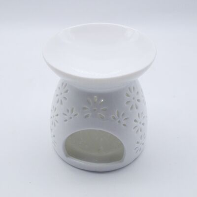 Wholesale Oil burner Aromatherapy Stove Candle Holder Ceramic Aromatic Clear Wax Warmer