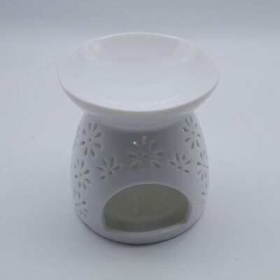 Wholesale Oil burner Aromatherapy Stove Candle Holder Ceramic Aromatic Clear Wax Warmer