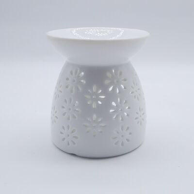 Wholesale Oil burner Aromatherapy Stove Candle Holder Ceramic Aromatic Clear Wax Warmer