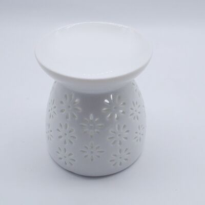 Wholesale Oil burner Aromatherapy Stove Candle Holder Ceramic Aromatic Clear Wax Warmer