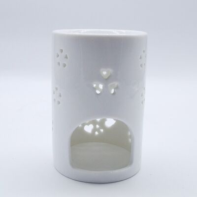 Custom Logo Luxury Plug-In Ceramic Wax Melt Home Decor Christmas Candle Stand Modern Small Size Tea Light Essential Oil Burner