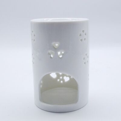 Custom Logo Luxury Plug-In Ceramic Wax Melt Home Decor Christmas Candle Stand Modern Small Size Tea Light Essential Oil Burner
