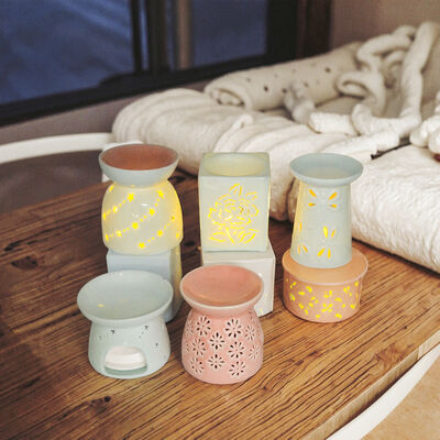 Tea Light Candle Holder Wax Melt Warmer Essential Oil Burner Ceramic Wax Melt Burners