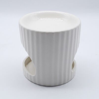 Wholsale Factory Ceramic Wax Oil burner Candle Holder Ceramic Aromatic Clear Wax Warmer for Yoga Spa Hotel Decoration