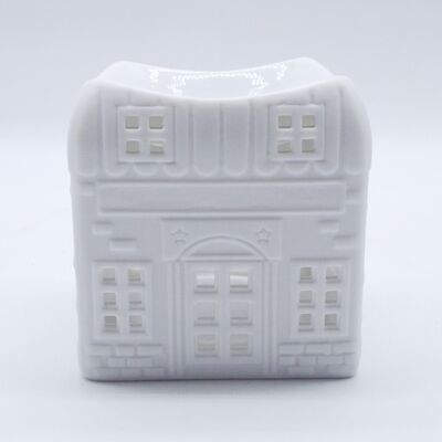 House-shaped Ceramic Essential Oil  Desktop burner Used for Bedroom Fragrance