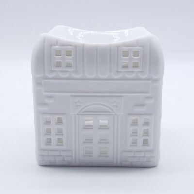 House-shaped Ceramic Essential Oil  Desktop burner Used for Bedroom Fragrance
