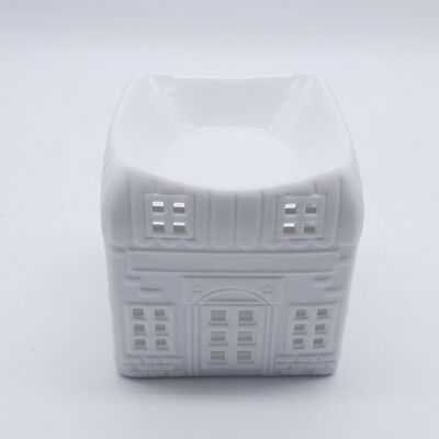 House-shaped Ceramic Essential Oil  Desktop burner Used for Bedroom Fragrance