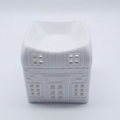 House-shaped Ceramic Essential Oil  Desktop burner Used for Bedroom Fragrance