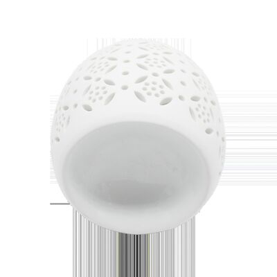 Essential Fragrance Aromather Ceramic Candle Oil Burner  Wax Melt Tealight Candle Warmer for Home Office Bedroom