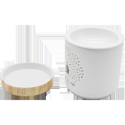 Novelty Toy Gifts Ceramic Christmas Candle Holder for One Candle  Lovely Ceramic Tart Oil Burner for Valentines Day Gift