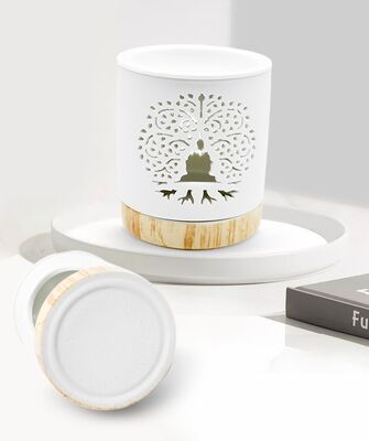 Novelty Toy Gifts Ceramic Christmas Candle Holder for One Candle  Lovely Ceramic Tart Oil Burner for Valentines Day Gift