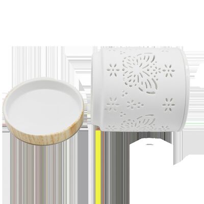 Ceramic burner Customized Candle Holder White Ceramic Candle Holder Ceramic Diffuser Candle for Christmas Gifts