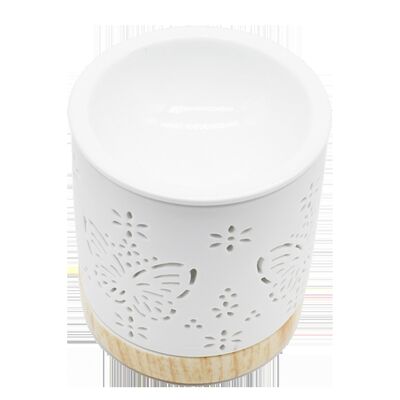 Ceramic burner Customized Candle Holder White Ceramic Candle Holder Ceramic Diffuser Candle for Christmas Gifts