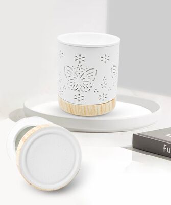 Ceramic burner Customized Candle Holder White Ceramic Candle Holder Ceramic Diffuser Candle for Christmas Gifts