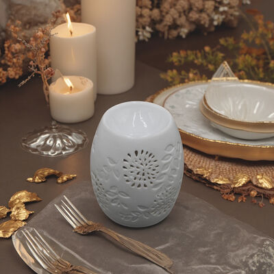 White Porcelain Electric Ceramic Oil Burner Novelty Gifts