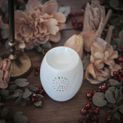 White Porcelain Electric Ceramic Oil Burner Novelty Gifts