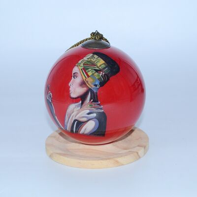 Customisable Artist-handpainted Christmas Baubles for Festive Decorations