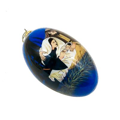 Custom Hand-Painted Easter Glass Egg Ornaments - Blown Glass, Holiday Decor, Personalized Gift, Bulk Wholesale Available