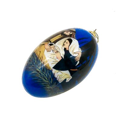 Custom Hand-Painted Easter Glass Egg Ornaments - Blown Glass, Holiday Decor, Personalized Gift, Bulk Wholesale Available