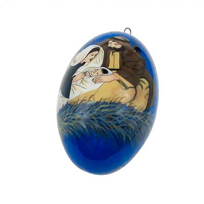 Custom Hand-Painted Easter Glass Egg Ornaments - Blown Glass, Holiday Decor, Personalized Gift, Bulk Wholesale Available