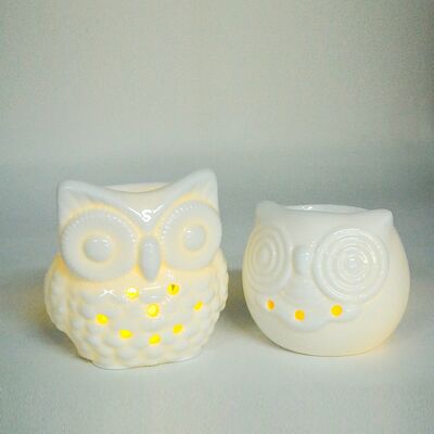 Animal-shaped White Ceramic Scented Candle with Essential Oils, a Tabletop Ornament for Enhancing Indoor Ambience