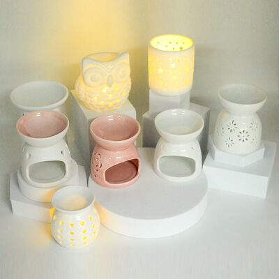 Hot Selling Ceramic Essential Oil Burner Aromatherapy Wax Melt Perfume Lamp with for Home