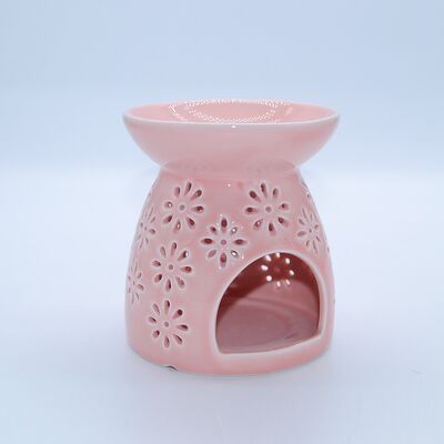 Ceramic Tea Light Holder Wax Warmer Aromatherapy Essential Oil Burner for Relaxing Room